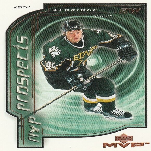 Keith Aldridge - 2000 Upper Deck MVP Prospects Series Hockey Card - Picture 1 of 2